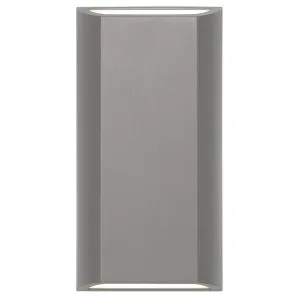 Telbix Bloc 2x4W Exterior LED CCT Up/Down Wall Light IP65 Silver by Telbix, a Outdoor Lighting for sale on Style Sourcebook