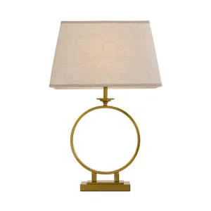 Telbix Brena 1 Light Table Lamp (E27) Antique Gold by Telbix, a Table & Bedside Lamps for sale on Style Sourcebook