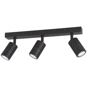 Eglo Fremantle 3 Light Tri-Colour LED Bar Light IP55 Black by Eglo, a LED Lighting for sale on Style Sourcebook