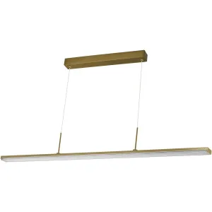 Calibo Dazzle 1500mm Linear LED Pendant Light Brass by Calibo, a Pendant Lighting for sale on Style Sourcebook