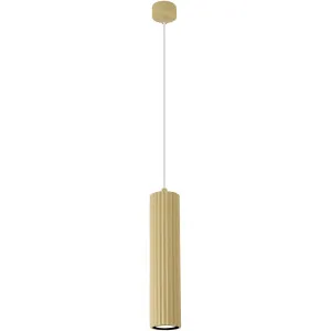 Calibo Canary Fluted 300mm Pendant Light Brass by Calibo, a Pendant Lighting for sale on Style Sourcebook