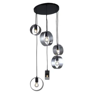 Black Vencha Galaxy Pendant (E27) 6 Light by Vencha, a Pendant Lighting for sale on Style Sourcebook