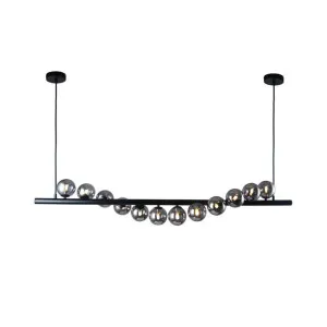 Black Vencha Midday Pendant Light (G9) 12 Light Bar by Vencha, a Pendant Lighting for sale on Style Sourcebook