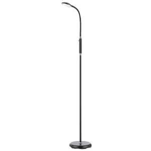 Tyler 6W LED Adjustable Metal Floor Lamp Black by Telbix, a LED Lighting for sale on Style Sourcebook