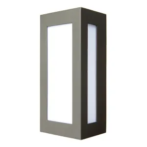 Eave Aluminium Rectangle Exterior Wall Light IP44 Opened Side by Brilliant, a Outdoor Lighting for sale on Style Sourcebook