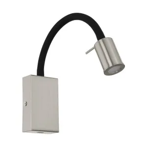 Eglo Tazzoli 3.5W LED Steel Wall Light Satin Nickel by Eglo, a LED Lighting for sale on Style Sourcebook