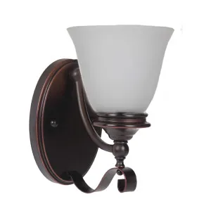 Lode Dallas Opal Glass Wall Bracket Light Bronze by Lode International, a Wall Lighting for sale on Style Sourcebook