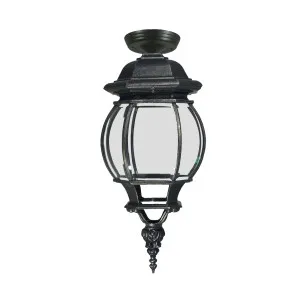 Lode Flinders Antique Black Under Eave Light IP12 Medium by Lode International, a Outdoor Lighting for sale on Style Sourcebook