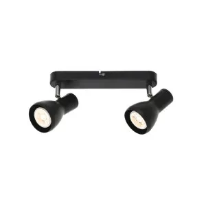 Telbix Matte Black Curtis Adjustable Spot Light (GU10) 2 Light by Telbix, a Spotlights for sale on Style Sourcebook