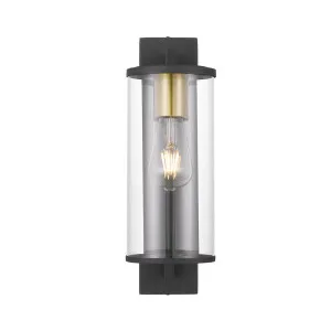 Telbix Small Perova IP44 Industrial Wall Light Black by Telbix, a LED Lighting for sale on Style Sourcebook