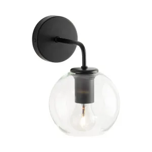 Mercator Sylvia Glass Wall Light (E27) Matte Black by Mercator, a Wall Lighting for sale on Style Sourcebook