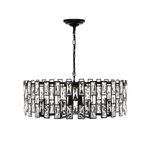 Cougar Porsha Round Black Pendant E14 8 Light by Cougar, a Pendant Lighting for sale on Style Sourcebook