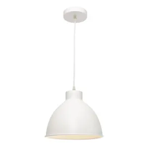 Dome 1 Light Pendant Light White by Cougar, a Pendant Lighting for sale on Style Sourcebook