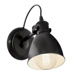 Eglo Priddy Industrial Adjustable Wall Light Black by Eglo, a Wall Lighting for sale on Style Sourcebook