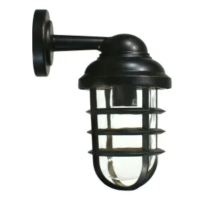 Lode Cage Wharf Exterior Wall Light IP44 Antique Bronze by Lode International, a Outdoor Lighting for sale on Style Sourcebook