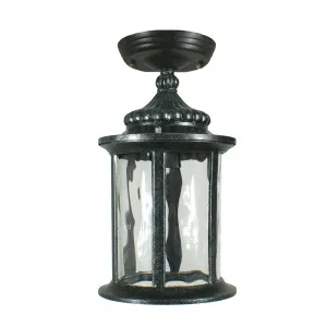 Lode Argyle Lantern Style Under Eave Light Antique Black by Lode International, a Outdoor Lighting for sale on Style Sourcebook