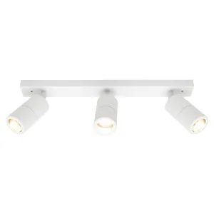 Cougar Stockholm White Adjustable GU10 IP44 Bar Light 3 Light by Cougar, a Spotlights for sale on Style Sourcebook