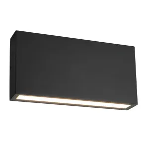 Black Martec Modus LED CCT Exterior Up/Down Wall Light IP54 10W by Martec, a LED Lighting for sale on Style Sourcebook