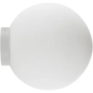 Calibo Crest Opal Glass 120mm IP44 Orb Wall Light White by Calibo, a Wall Lighting for sale on Style Sourcebook