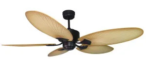 Kewarra 52" Moulded Palm Leaf 5 Bladed Tropical Ceiling Fan Oil Rubbed Bronze by Mercator, a Ceiling Fans for sale on Style Sourcebook