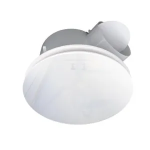 Round Ventair Glass Panel Airbus 250 Pro-V IP44 Bathroom Exhaust Fan White by Ventair, a Exhaust Fans for sale on Style Sourcebook