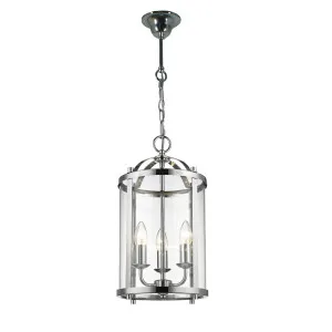 Lode Manor Chrome Lantern Pendant Light 3 Light by Lode International, a Pendant Lighting for sale on Style Sourcebook