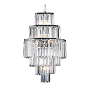 Lode Celestial Waterfall Chandelier Crystal Pendant Light 9 Light by Lode International, a Pendant Lighting for sale on Style Sourcebook