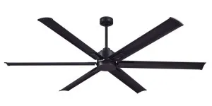 Rhino Industrial Style 72" DC Ceiling Fan With Remote by Mercator Graphite And Graphite Blades by Mercator, a Ceiling Fans for sale on Style Sourcebook