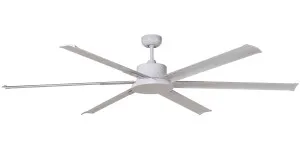 Martec Albatross 72" DC Industrial Style Ceiling Fan With Remote White by Martec, a Ceiling Fans for sale on Style Sourcebook