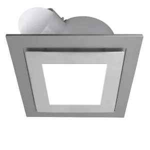 Square Ventair Airbus 250 Pro-V Bathroom Exhaust Fan With 14W LED Light Silver by Ventair, a Exhaust Fans for sale on Style Sourcebook