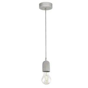 Eglo Silvares Industrial Concrete Pendant 1 Light by Eglo, a LED Lighting for sale on Style Sourcebook