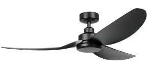 Eglo Torquay 56" 3 Blade DC Indoor/Outdoor Ceiling Fan With Remote Control Black by Eglo, a Ceiling Fans for sale on Style Sourcebook