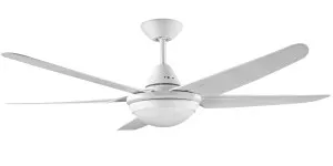 Randle / Bernie Deka 52" 1300mm Indoor/Outdoor Ceiling Fan With LED Light White - CCT by Deka, a Ceiling Fans for sale on Style Sourcebook