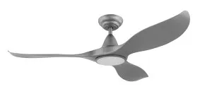 Eglo Noosa 60" 3 Blade DC Indoor/Outdoor Ceiling Fan With 18W CCT Dimmable LED Light Titanium by Eglo, a Ceiling Fans for sale on Style Sourcebook