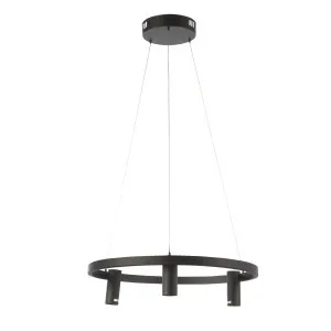 Fiorentino Black Mentera Round LED Pendant Light 3 Light by Fiorentino, a Pendant Lighting for sale on Style Sourcebook