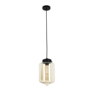 CLA Mason 1 Light Tipped Glass Pendant Light (E27) Amber by Compact Lamps Australia, a Pendant Lighting for sale on Style Sourcebook