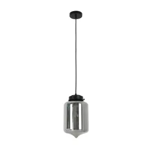 CLA Mason 1 Light Tipped Glass Pendant Light (E27) Smoke by Compact Lamps Australia, a Pendant Lighting for sale on Style Sourcebook