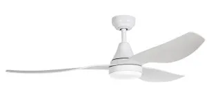 ThreeSixty Simplicity 52" DC Ceiling Fan with 20W Dimmable CCT LED Light Matte White by ThreeSixty, a Ceiling Fans for sale on Style Sourcebook