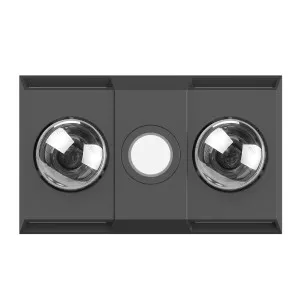 Manrose Sierra Duo 3 in 1 Bathroom Exhaust Fan, Heater & Light Black by Manrose, a Exhaust Fans for sale on Style Sourcebook