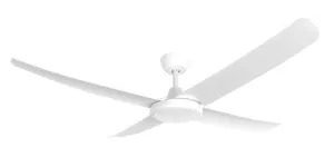 ThreeSixty FlatJet 56" 3, 4 or 5 Blade DC Ceiling Fan with 24W LED Light White by ThreeSixty, a Ceiling Fans for sale on Style Sourcebook