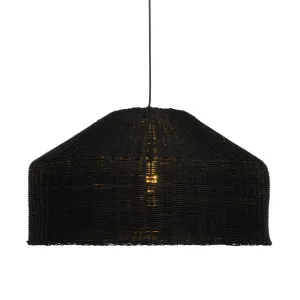 Mercator Northcote Rattan Pendant Light (E27) Black by Mercator, a Pendant Lighting for sale on Style Sourcebook