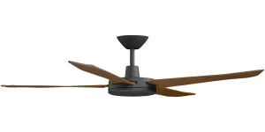 Calibo Enviro 60" (1530mm) DC Ceiling Fan with Remote Black & Koa by Calibo, a Ceiling Fans for sale on Style Sourcebook