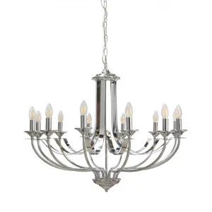 Chrome Fiorentino Hoodshire Chandelier (E14) 12 Light by Fiorentino, a Chandeliers for sale on Style Sourcebook