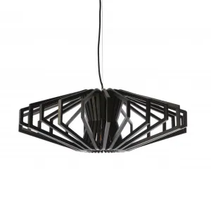 Black Fiorentino Agry Veneer Pendant Light (E27) Small by Fiorentino, a Pendant Lighting for sale on Style Sourcebook