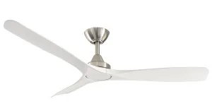 ThreeSixty 52" Spitfire DC Ceiling Fan with Brushed Nickel Motor and Remote White Wash Blades by ThreeSixty, a Ceiling Fans for sale on Style Sourcebook