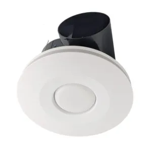 White Hybrid DIY Exhaust Fan with LED Light Round by Fanco, a Exhaust Fans for sale on Style Sourcebook