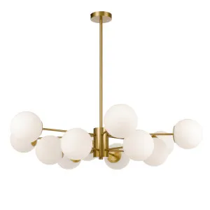 Telbix Marsten Gold Glass Pendant E27 12 Light by Telbix, a Pendant Lighting for sale on Style Sourcebook