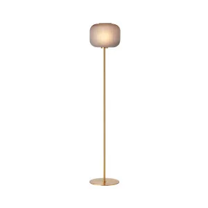 Mayfield Leone Floor Lamp (E27) Grey & Brass by Mayfield, a Floor Lamps for sale on Style Sourcebook