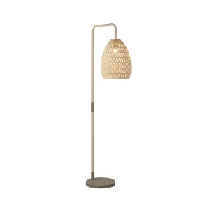 Mayfield Ava Woven Floor Lamp (E27) Cream by Mayfield, a Floor Lamps for sale on Style Sourcebook