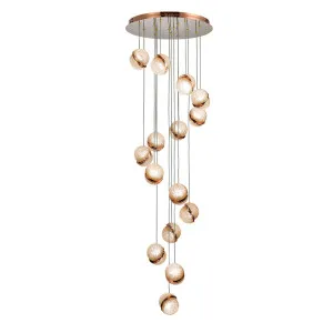 Luxsion Lighting Gold Uranus CCT LED Crystal Pendant Light 15 Light by Luxsion Lighting, a Chandeliers for sale on Style Sourcebook